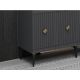 HANAH HOME Komoda Midas Anthracite Gold - 194406