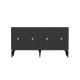 HANAH HOME Komoda Midas Anthracite Gold - 194406