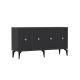 HANAH HOME Komoda Midas Anthracite Silver - 194408