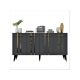HANAH HOME Komoda Asel Anthracite Gold - 194419