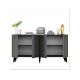 HANAH HOME Komoda Asel Anthracite Gold - 194419