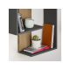 HANAH HOME Zidna polica Paranoid Anthracite Dark Oak - 194525