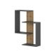 HANAH HOME Zidna polica Paranoid Anthracite Dark Oak - 194525