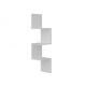 HANAH HOME Zidna polica Corner White - 194527
