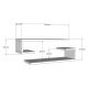 HANAH HOME Zidna polica Eldo White - 194530