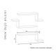 HANAH HOME Zidna polica Lowa White - 194533