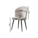 HANAH HOME Stolice Rubi Grey - 194870