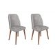 HANAH HOME Set trpezarijskih stolica 2/1 Alfa-468, siva/braon - 194882