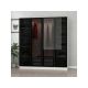 HANAH HOME Ormar sa staklenim vratima Kale 6635, bela/crna - 194919