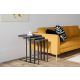 HANAH HOME Set stolova Black mermer, crna - 195054