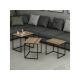 HANAH HOME Set klub stolova Evia, braon/crna - 195058