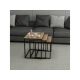 HANAH HOME Set klub stolova Evia, braon/crna - 195058