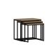 HANAH HOME Set klub stolova Evia, braon/crna - 195058