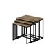 HANAH HOME Set klub stolova Evia, braon/crna - 195058