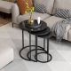 HANAH HOME Set klub stolova 3/1 Gloria, crna - 195061