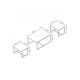 HANAH HOME Set klub stolova Levada, braon - 195065
