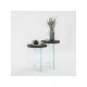 HANAH HOME Set stolova Serenity 2 Anthracite Transparent - 195092-1