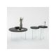 HANAH HOME Set stolova Serenity 2 Anthracite Transparent - 195092-1