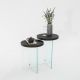 HANAH HOME Set stolova Serenity 2 Anthracite Transparent - 195092-1