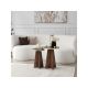 HANAH HOME Set stolova Mushroom 2 Gold Walnut - 195105