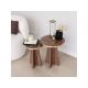 HANAH HOME Set stolova Mushroom 2 Gold Walnut - 195105