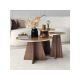 HANAH HOME Set stolova Mushroom 2 Gold Walnut - 195105