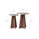 HANAH HOME Set stolova Mushroom 2 Gold Walnut - 195105