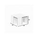 HANAH HOME Sto za dnevnu sobu Ortanca White - 195112