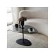 HANAH HOME Klub sto Porto, tamno siva/crna - 195123