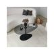 HANAH HOME Klub sto Porto, tamno siva/crna - 195123
