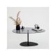 HANAH HOME Klub sto Porto, tamno siva/crna - 195123