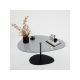 HANAH HOME Klub sto Porto, tamno siva/crna - 195123