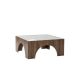 HANAH HOME Klub sto Seine, braon - 195133
