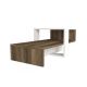 HANAH HOME Sto za dnevnu sobu Chain White Walnut - 195151