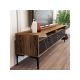 HANAH HOME TV komoda Istanbul 2, braon/crna mermerna - 195264
