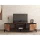 HANAH HOME TV polica Begi Atlantic Pine, crna - 195281