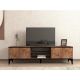 HANAH HOME TV polica Begi Atlantic Pine, crna - 195281