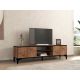 HANAH HOME TV polica Begi Atlantic Pine, crna - 195281