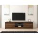 HANAH HOME TV polica Olca Walnut Anthracite - 195285