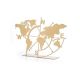 WALLXPERT Stona dekoracija World Map Gold - 196022