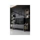 HANAH HOME Set za dnevnu sobu Gold Line Anthracite Gold - 196266