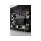 HANAH HOME Set za dnevnu sobu Gold Line Anthracite Gold - 196266