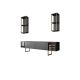 HANAH HOME Set za dnevnu sobu Gold Line Anthracite Gold - 196266