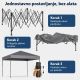 Venturo Garden 3x3m Sivi Paviljon sa mehanizmom - EP3123777