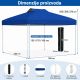 Venturo Garden 3x3m Plavi Paviljon sa mehanizmom - EP3123783