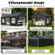 Venturo Titan 600x300cm Siva Garaža Šator Paviljon - EP3123780