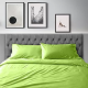 VIKTORIJA Jorganska navlaka + 2 jastučnice saten green double - VLK000196-green