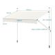 Montelux Easy 250x120cm Krem Balkonska Tenda - EP3077444