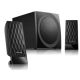 MICROLAB M300 Aktivni drveni zvucnici 2.1 sistem 38W RMS(14W, 2x12W) 3.5mm - 8995