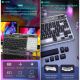 Tastatura Coteci Crystal 84008 Wireless transparent crna - EP3055693